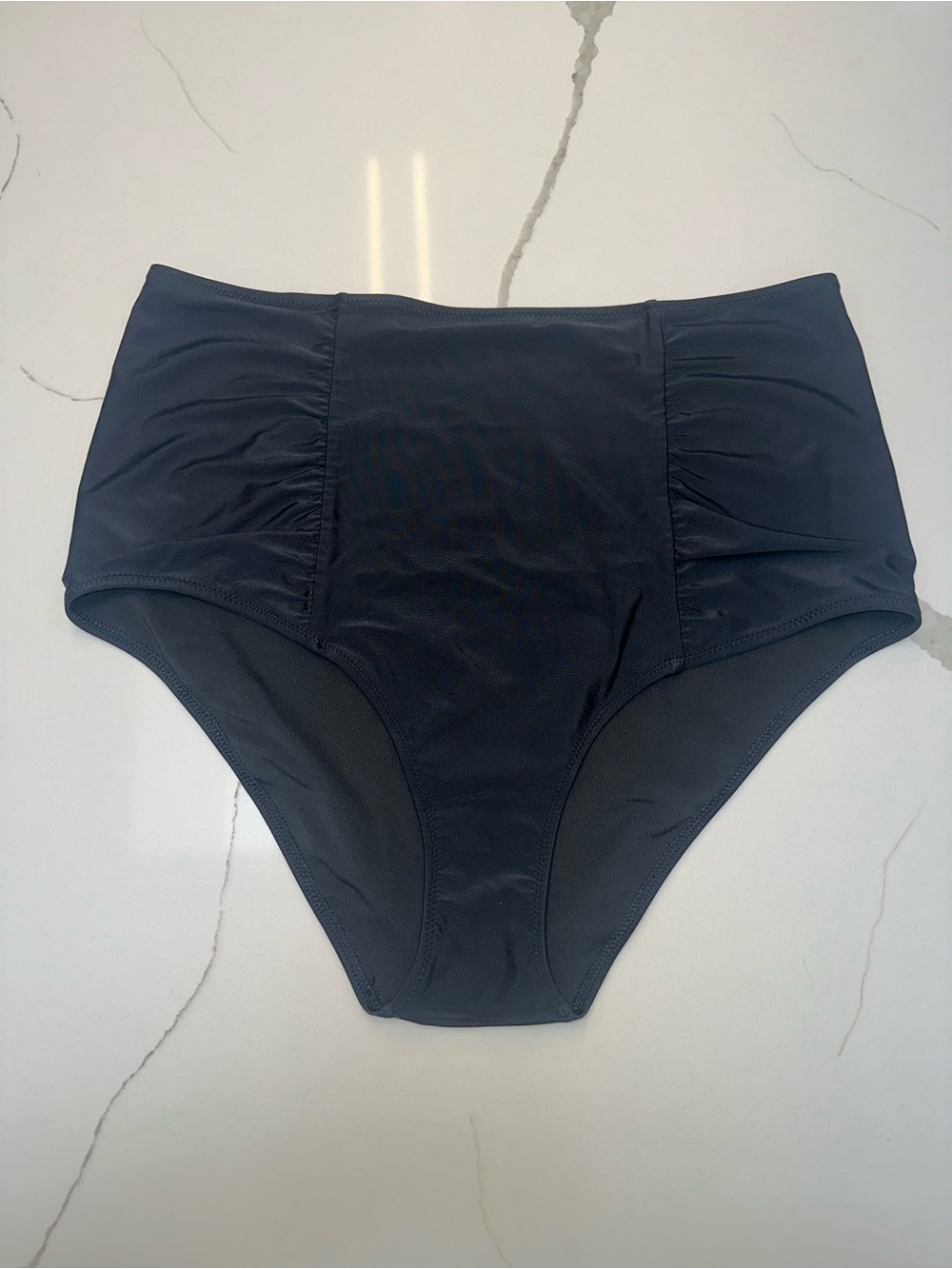 aerie Black High-Waist / full coverage swim bottoms